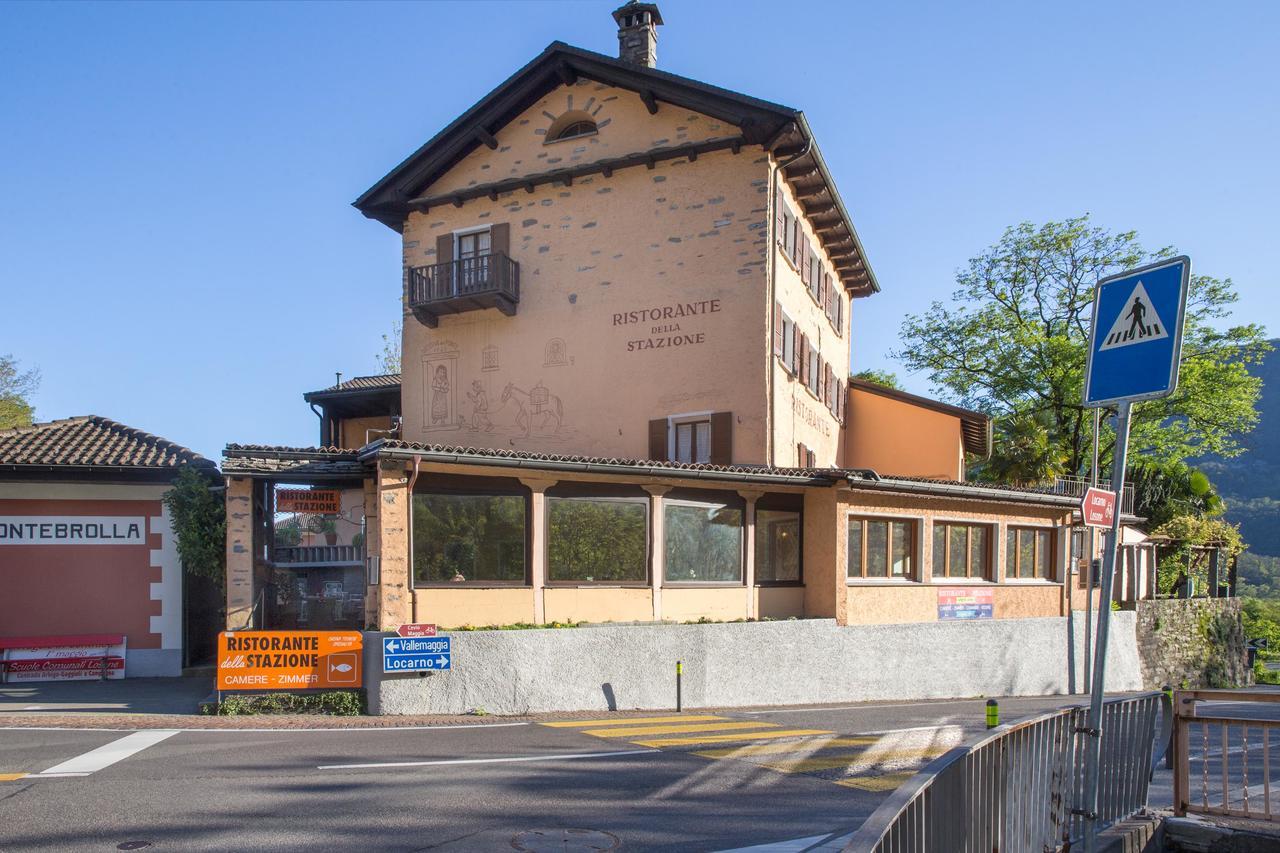 Hotel Ristorante Della Stazione Tegna Exterior foto